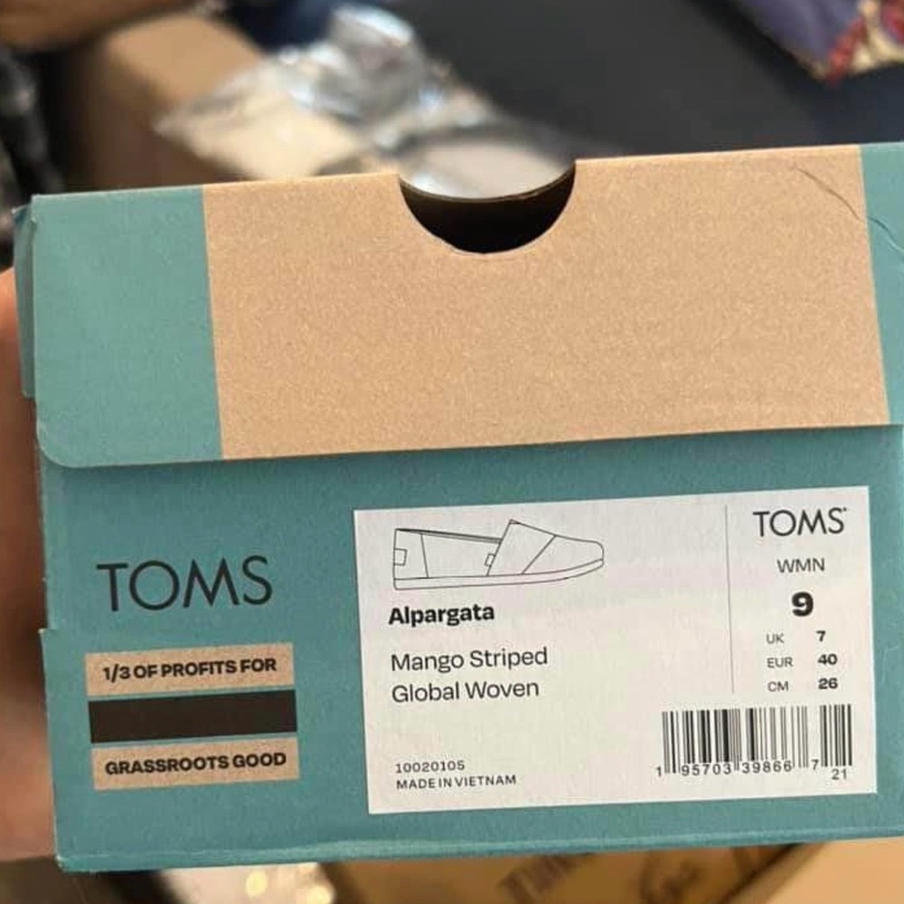 TOMS Alpargata Mango Striped Slip-Ons